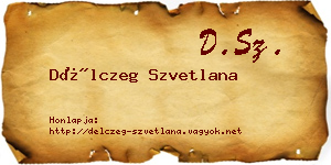Délczeg Szvetlana névjegykártya